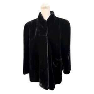 Vintage Intrigue Faux Fur Coat, fits like a large.